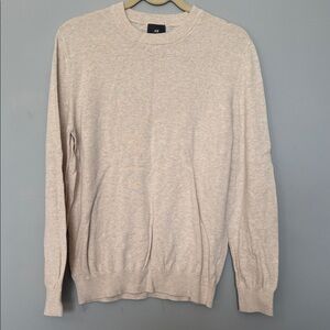 H&M Men's Crewneck Sweater in Light Tan